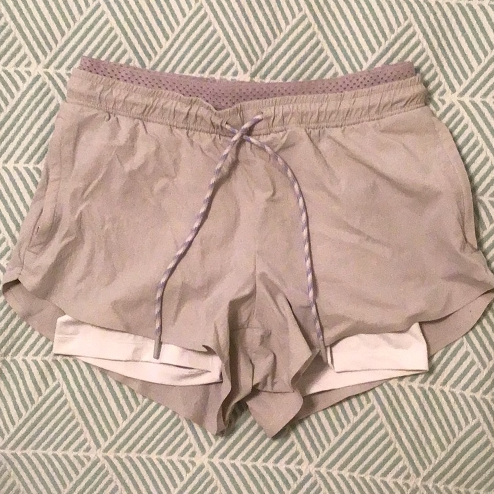 Athleta 2 in 1 workout shorts in size 2